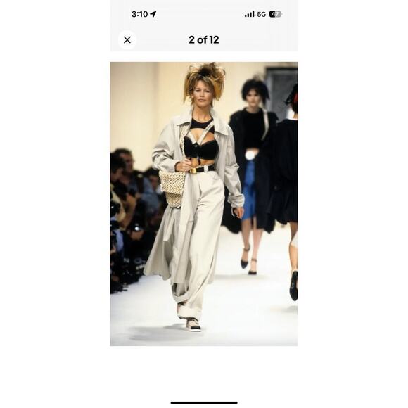 Chanel 1993 Vintage Trench Coat Size 38 - Picture 3 of 11